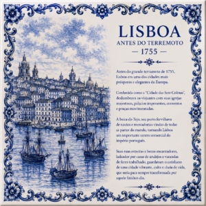 Azulejo Lisboa Antes do Terremoto de 1755 – 15 × 15