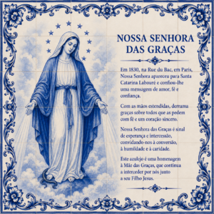 Azulejo Nossa Senhora das Graças - 15 x 15