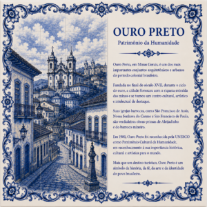 Azulejo Ouro Preto – 15 × 15
