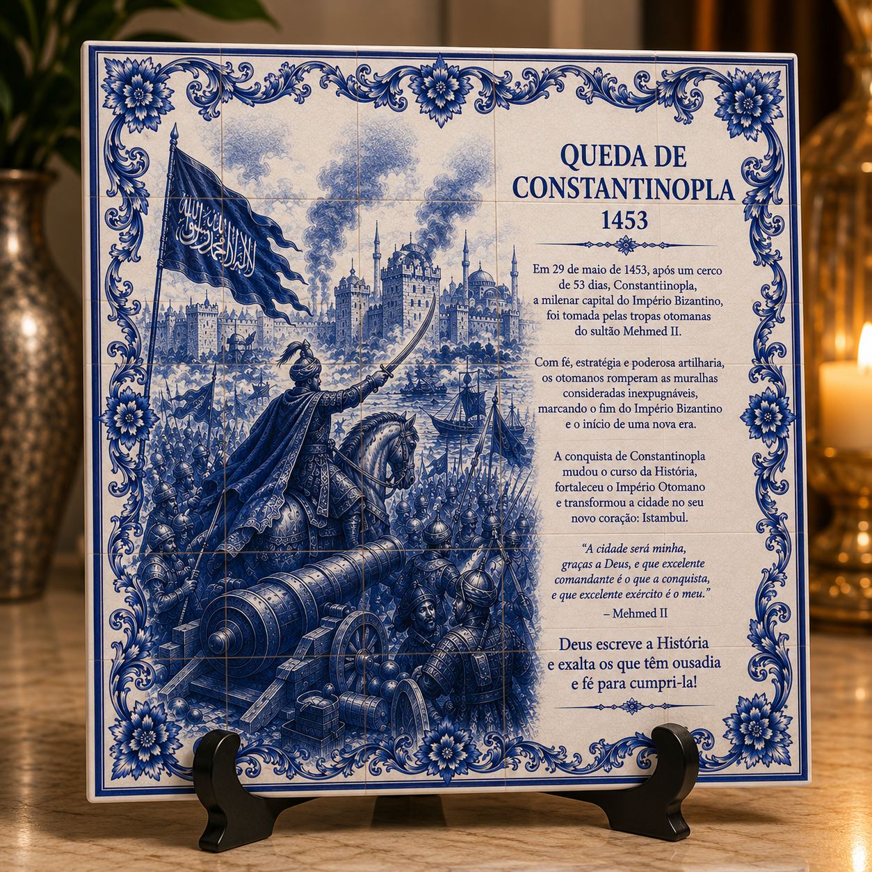 Azulejo Queda de Constantinopla – 1453 – 15 × 15 - Imagem 3