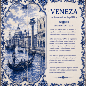 Azulejo Veneza A Sereníssima República - 15 x 15